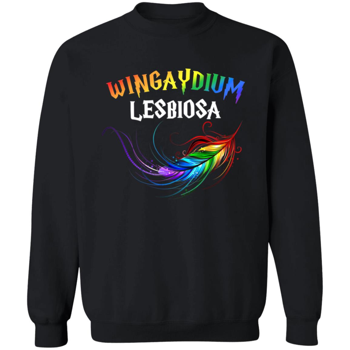 LGBT Pride 2020 Funny Lesbian Love Wingaydium Lesbiosa Gift T-Shirt - Teechipus