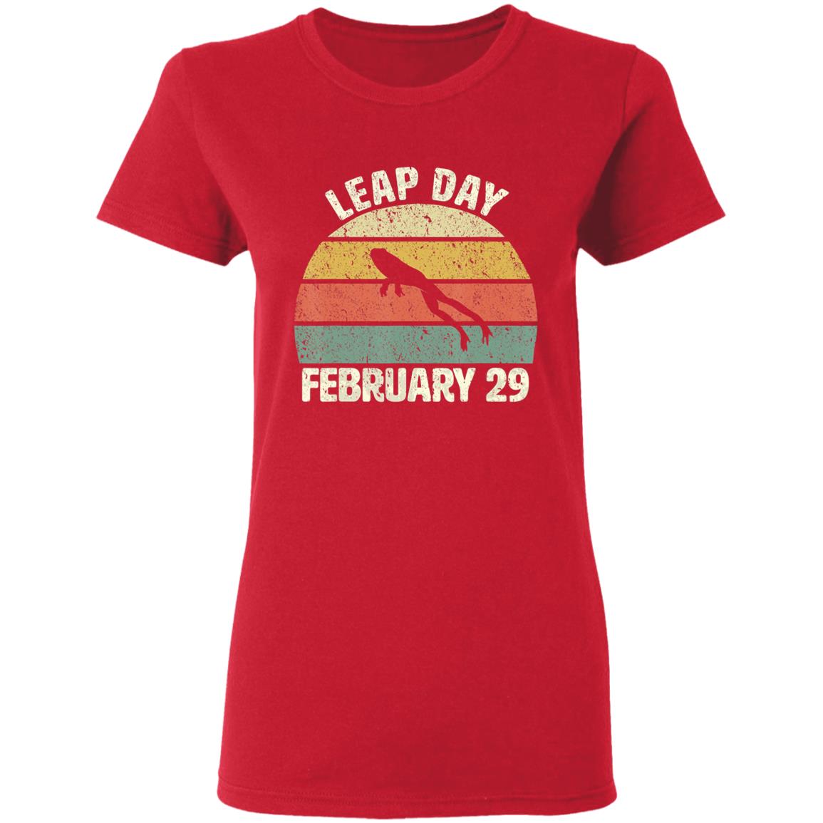 Leap Day Birthday February 29 Cool Retro Style T-Shirt - Teechipus