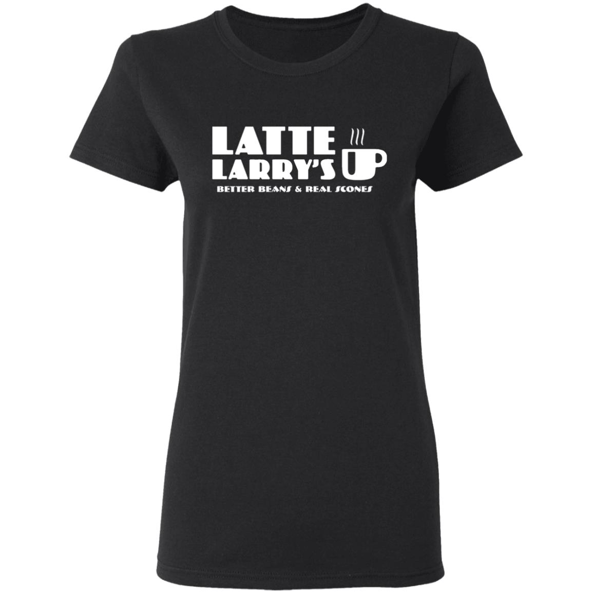 latte larrys better beans & real scones long sleeve t shirt - Teechipus