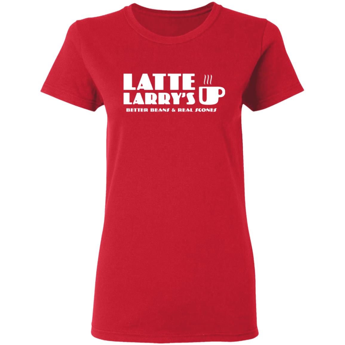 latte larrys better beans & real scones long sleeve t shirt - Teechipus