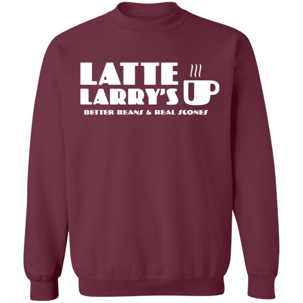 latte larrys better beans & real scones long sleeve t shirt - Teechipus