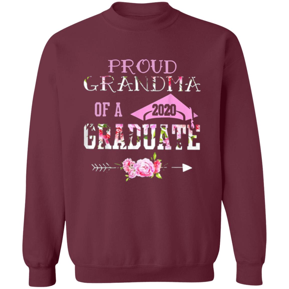 Proud Grandma Of A 2020 Graduation Class T Shirt - Teechipus