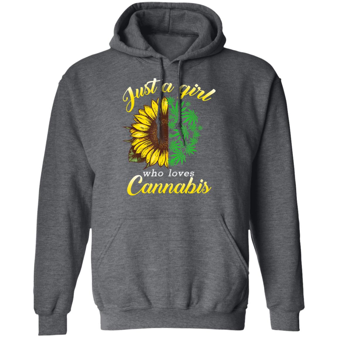 Just a girl who loves cannabis and sunflower T-Shirt - Teechipus