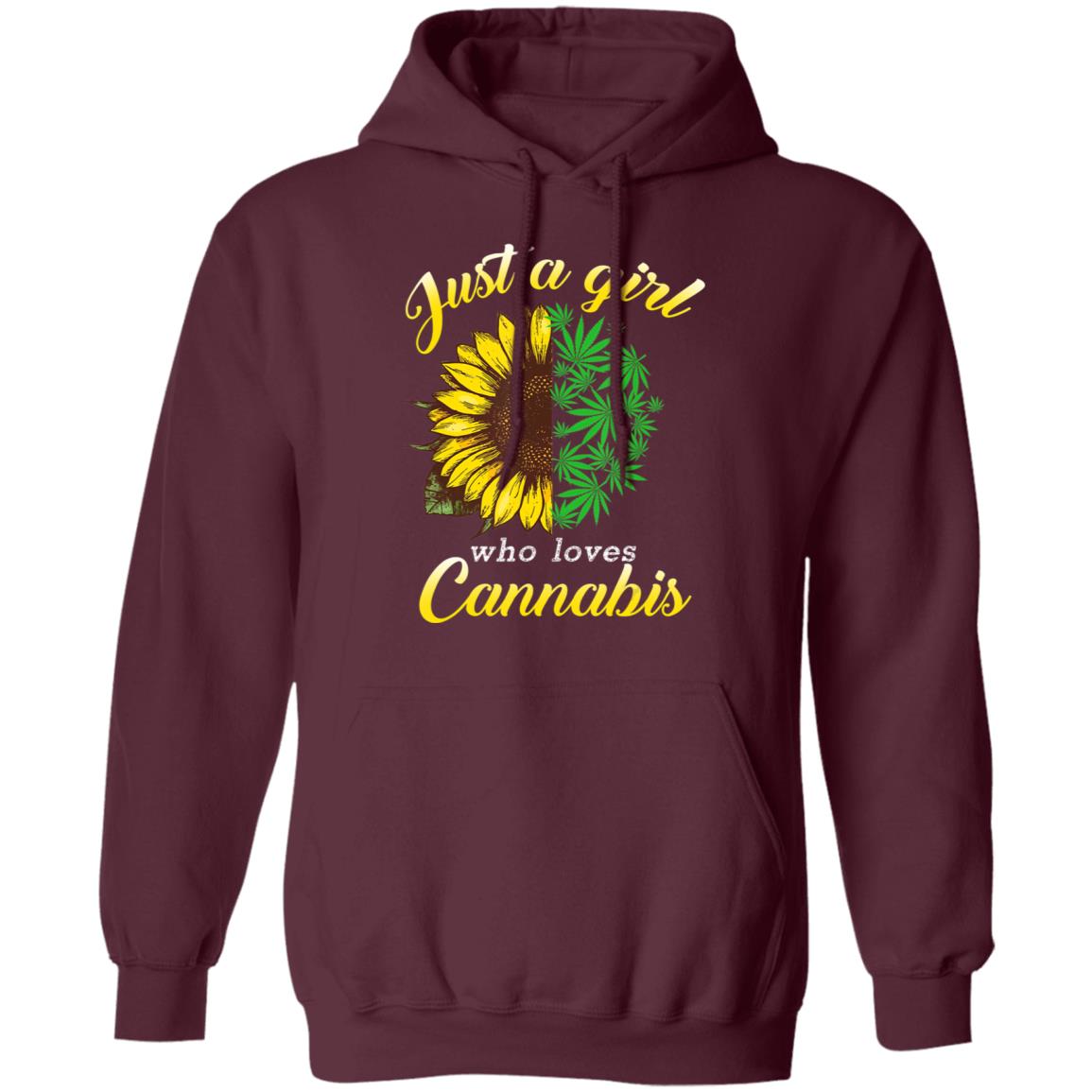 Just a girl who loves cannabis and sunflower T-Shirt - Teechipus