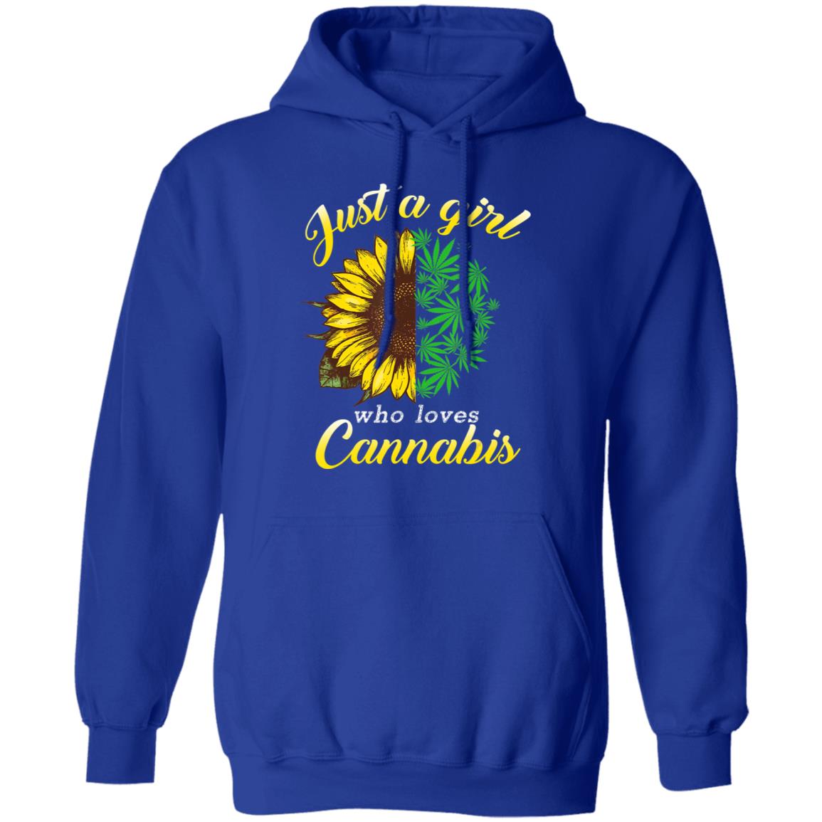 Just a girl who loves cannabis and sunflower T-Shirt - Teechipus
