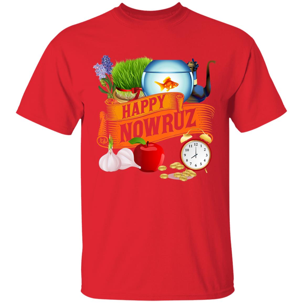 Happy Nowruz Iranian Persian New Year Haft-Seen Arrangement T-Shirt - Teechipus