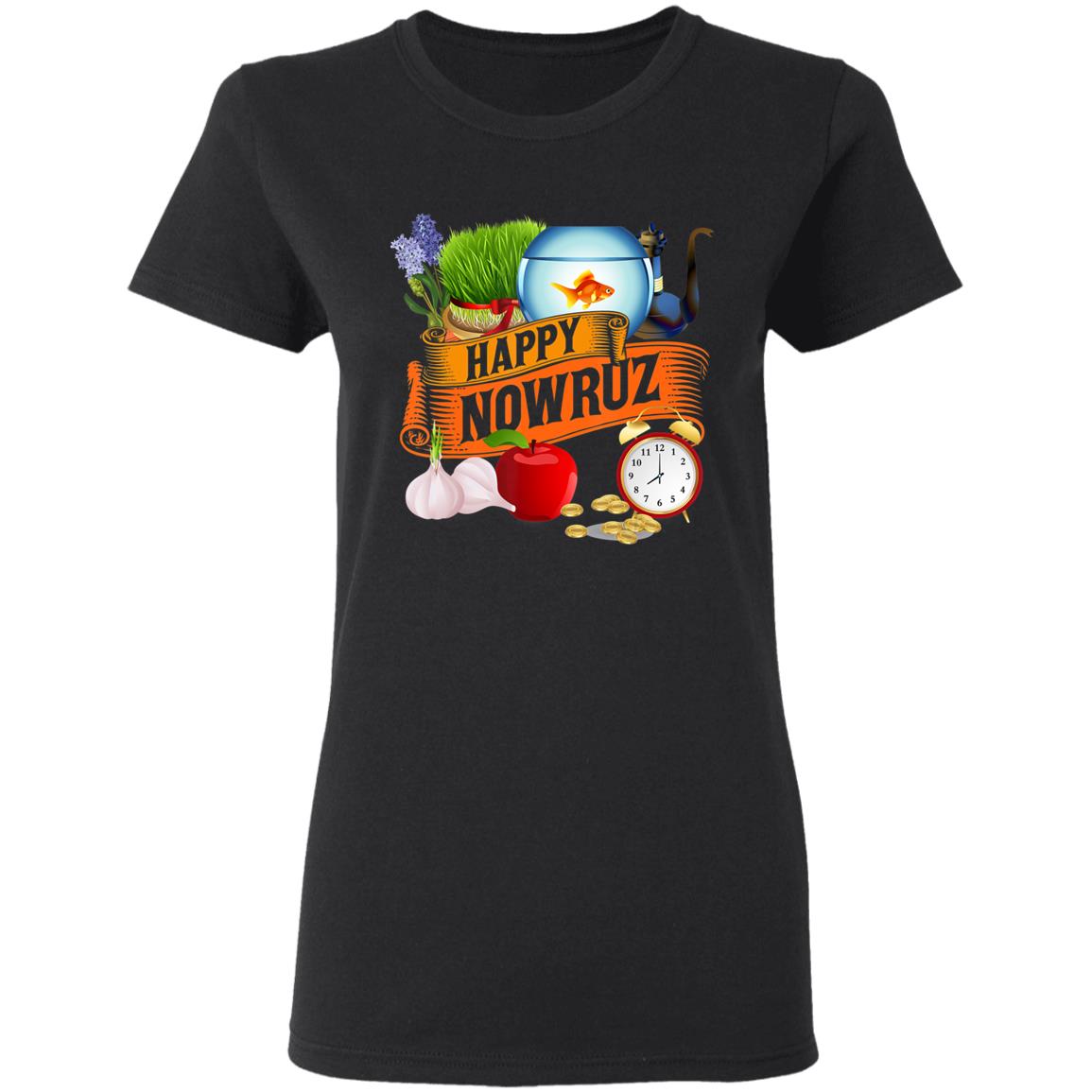 Happy Nowruz Iranian Persian New Year Haft-Seen Arrangement T-Shirt - Teechipus