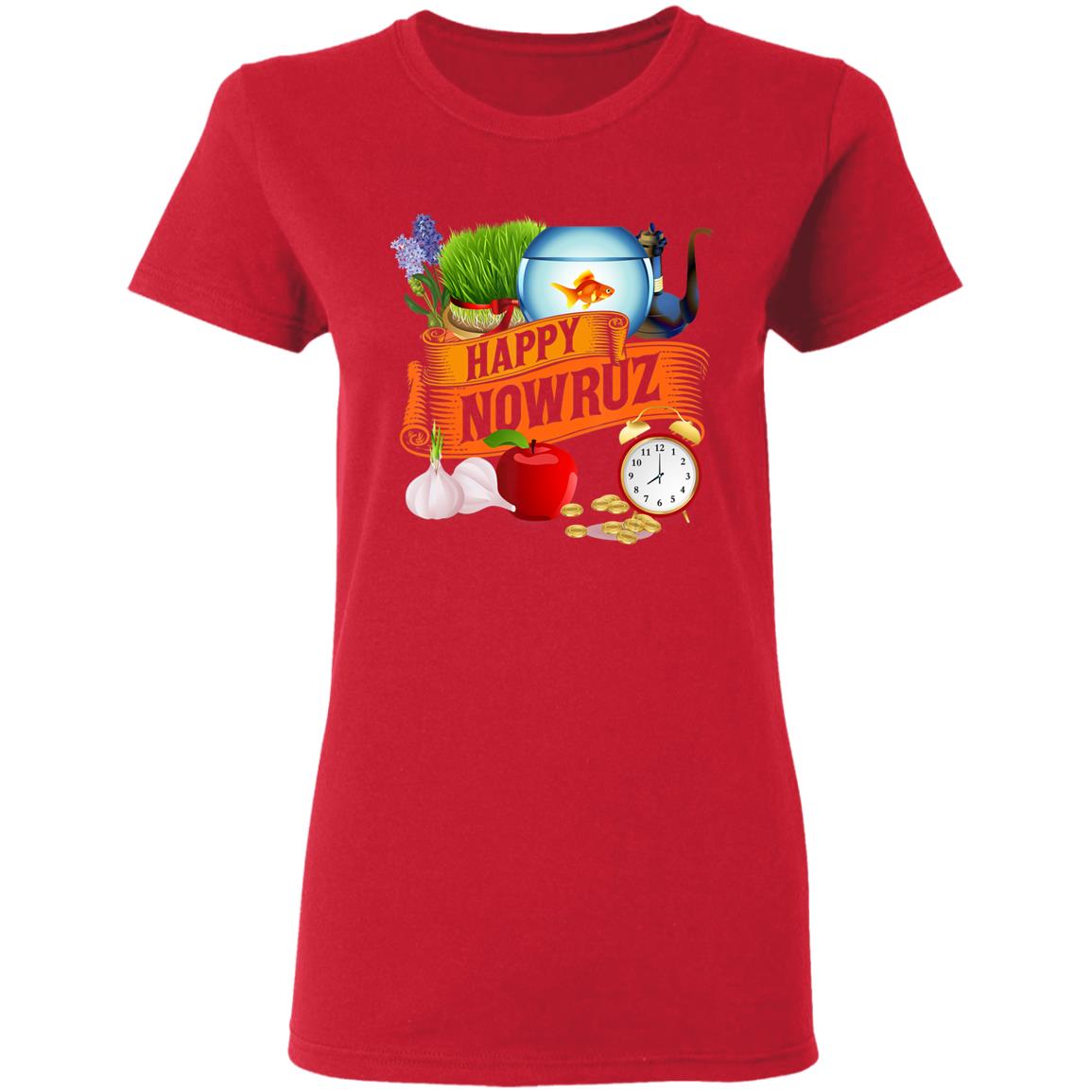 Happy Nowruz Iranian Persian New Year Haft-Seen Arrangement T-Shirt - Teechipus