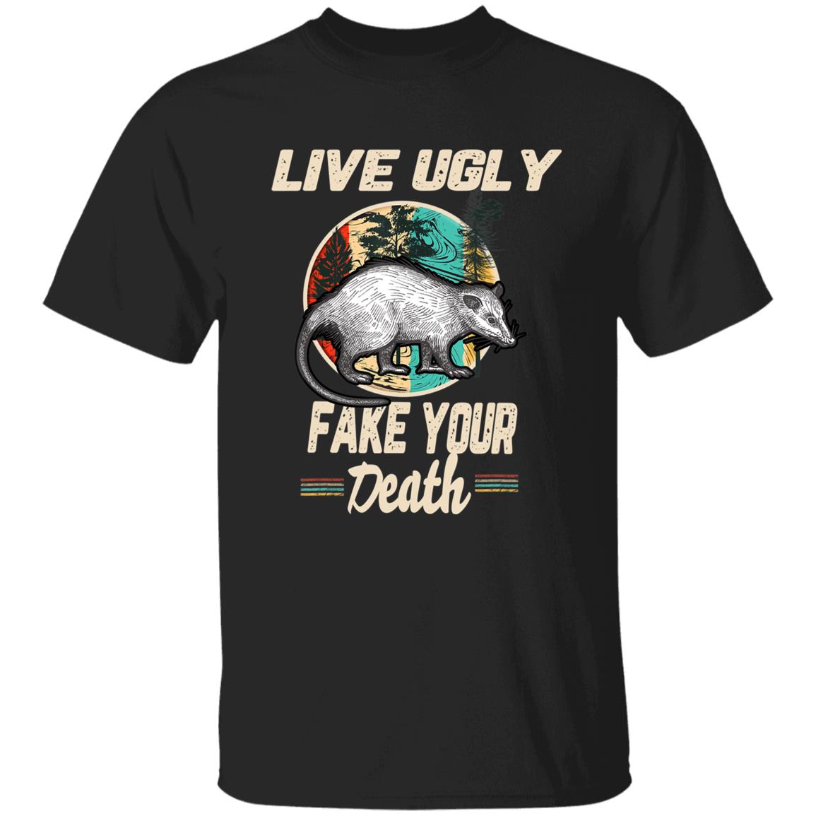 Funny Opossum Tee Shirt Live Ugly Possum T-Shirt - Teechipus