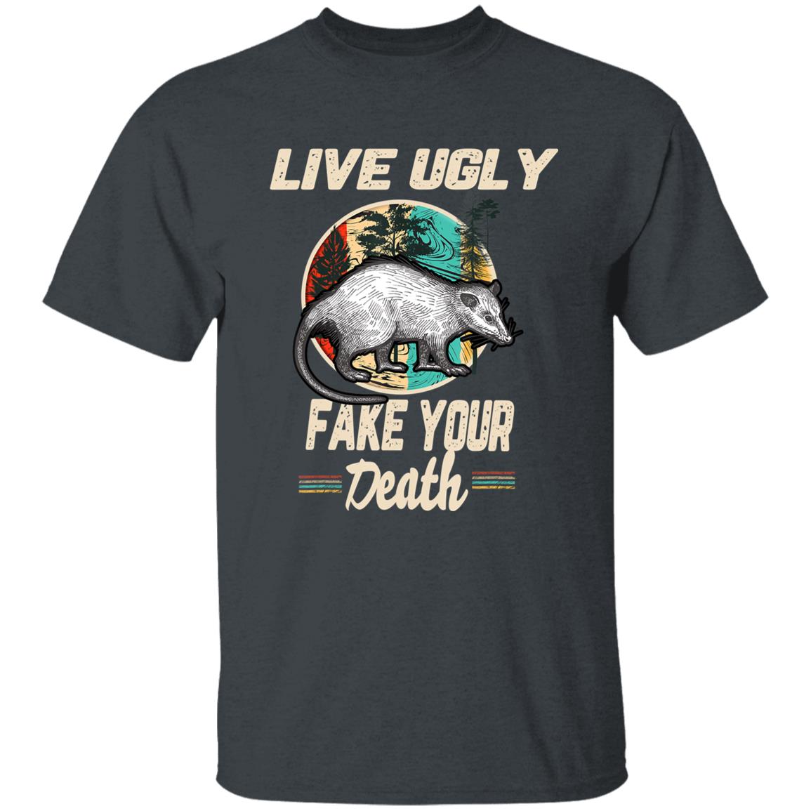 Funny Opossum Tee Shirt Live Ugly Possum T-Shirt - Teechipus