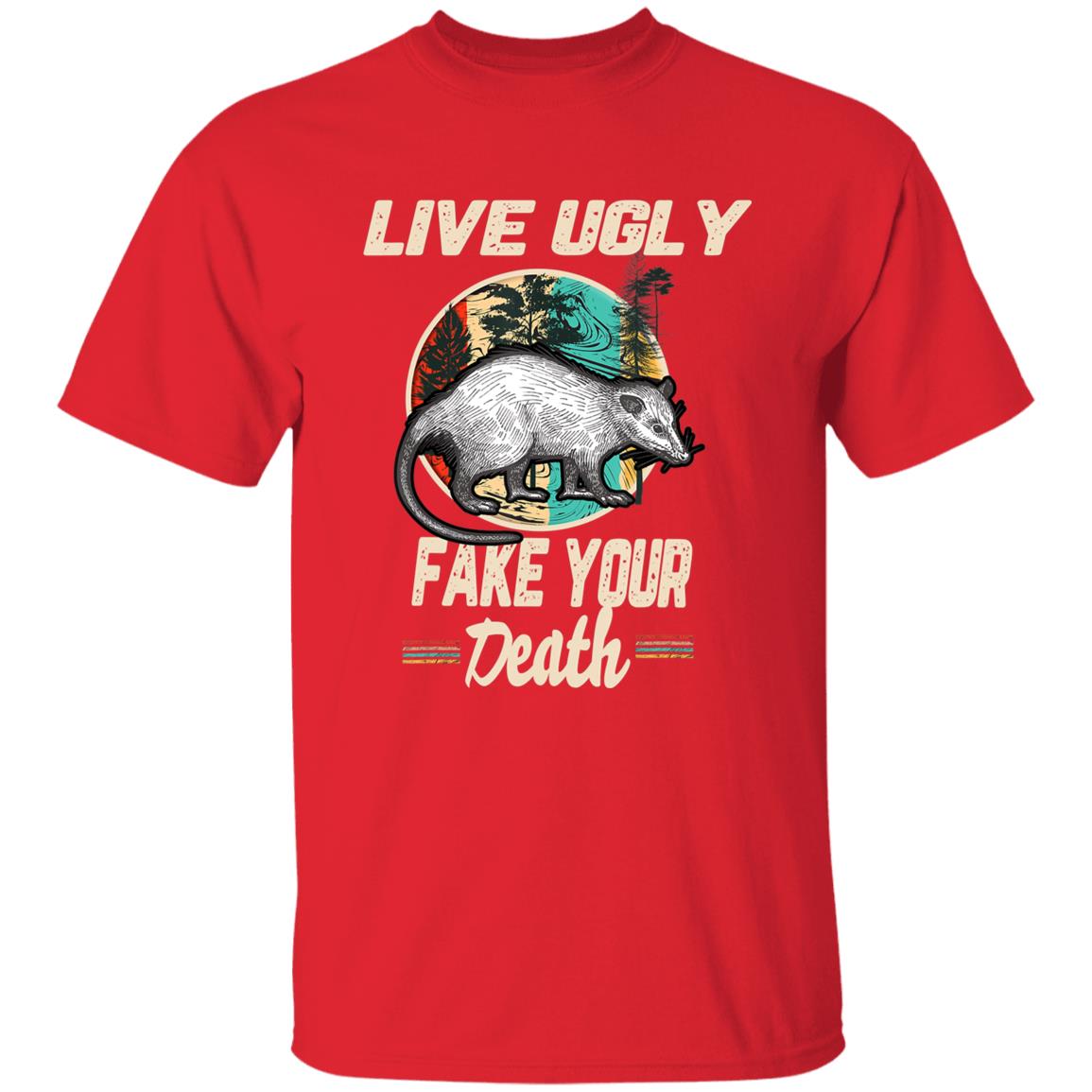 Funny Opossum Tee Shirt Live Ugly Possum T-Shirt - Teechipus