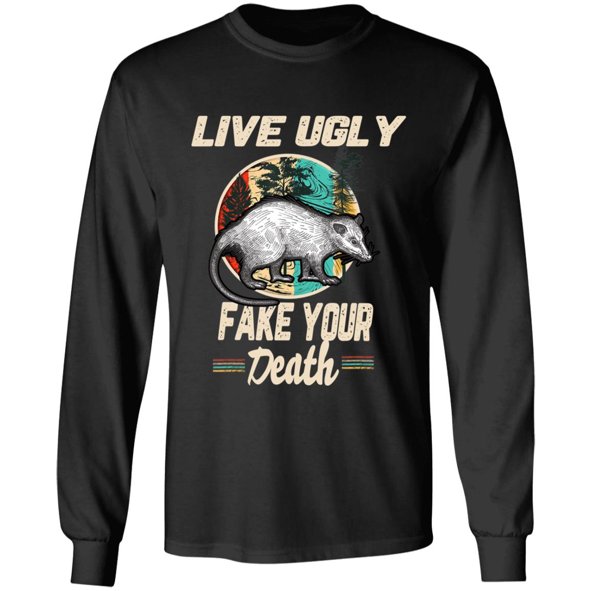 Funny Opossum Tee Shirt Live Ugly Possum T-Shirt - Teechipus