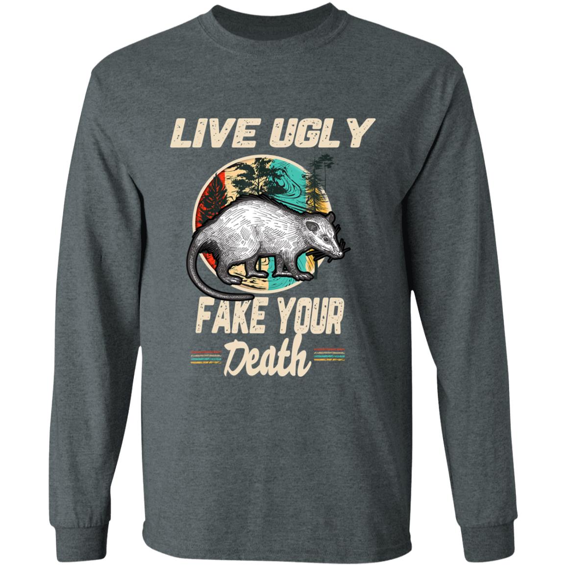 Funny Opossum Tee Shirt Live Ugly Possum T-Shirt - Teechipus