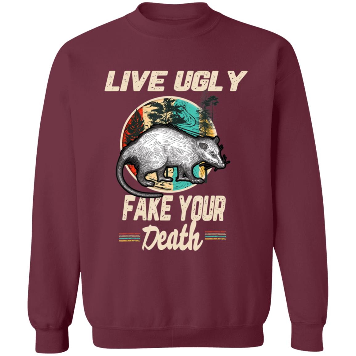 Funny Opossum Tee Shirt Live Ugly Possum T-Shirt - Teechipus