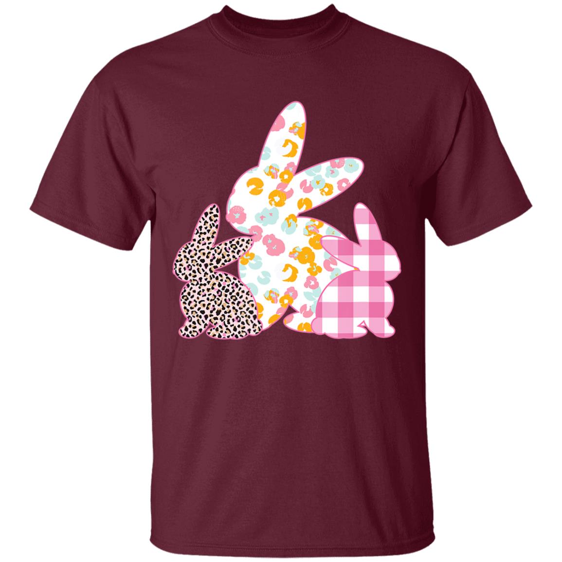 Easter s women girls easter bunny plaid leopard hoodie - Teechipus