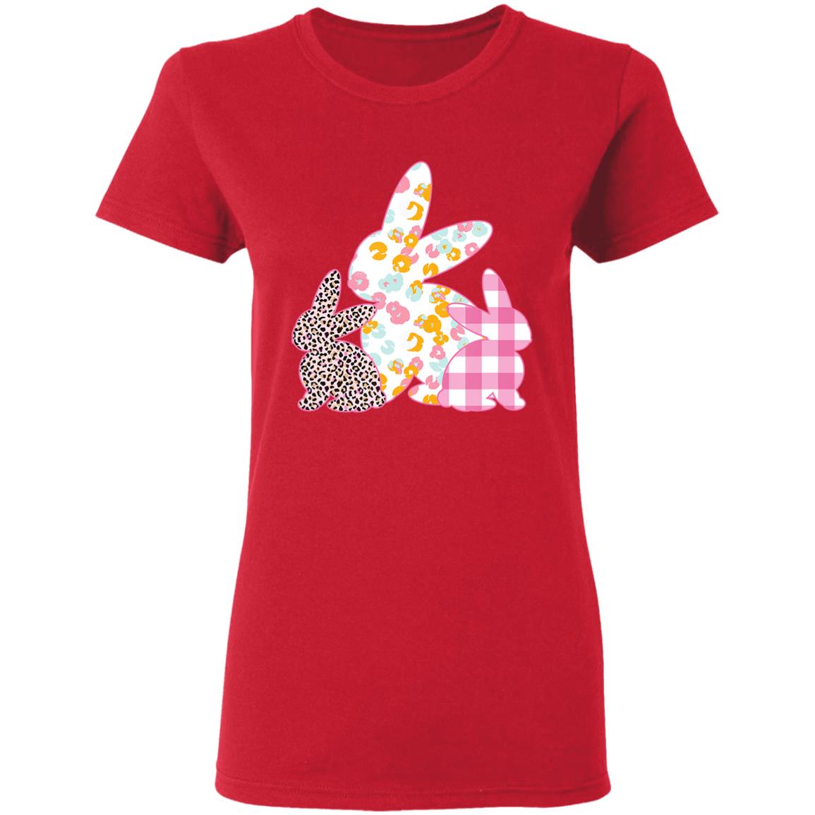 Easter s women girls easter bunny plaid leopard hoodie - Teechipus