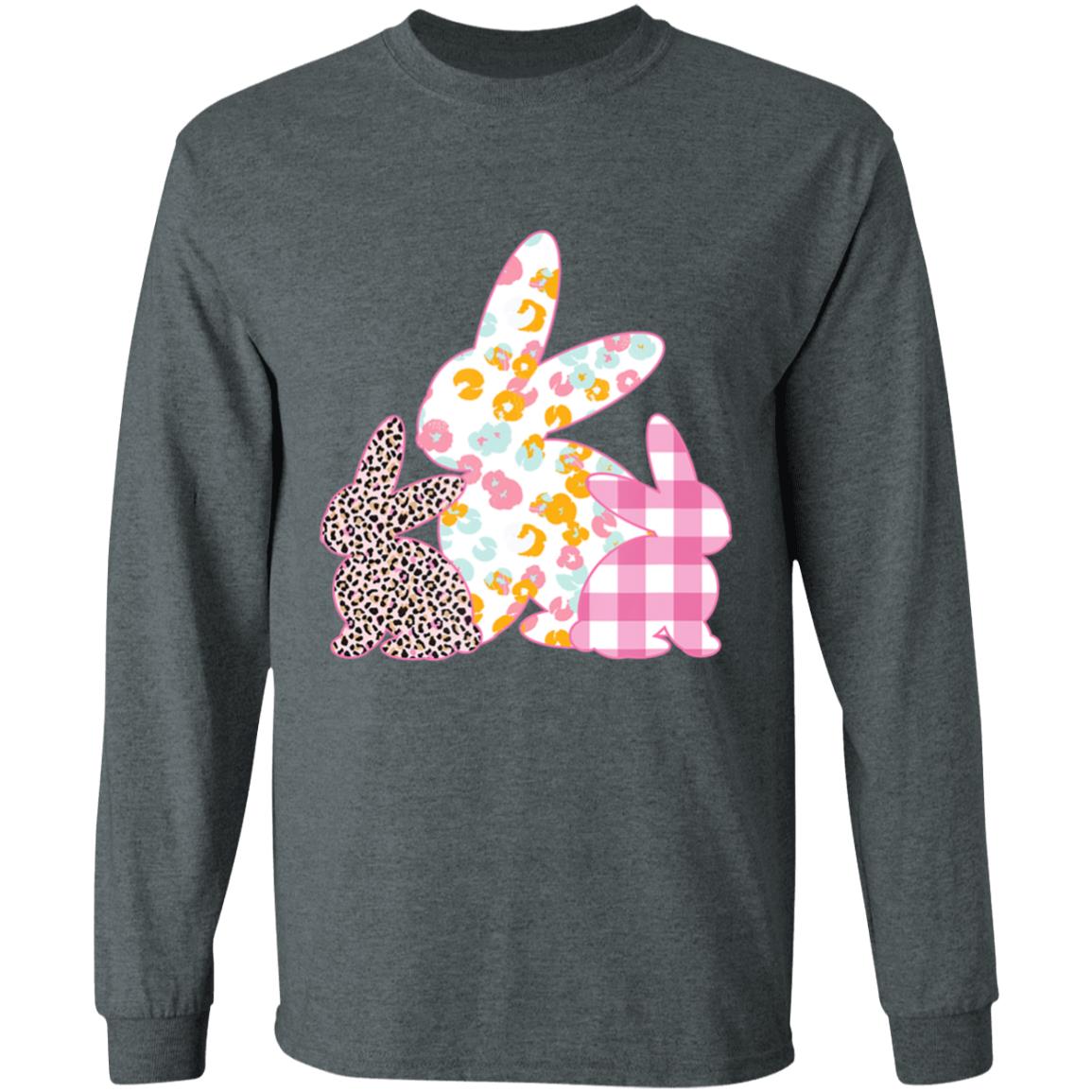 Easter s women girls easter bunny plaid leopard hoodie - Teechipus