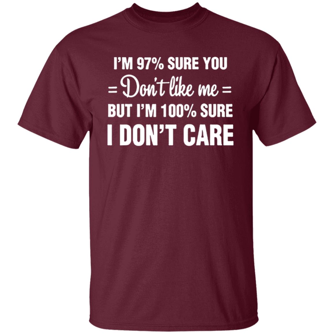 Im 97 sure you dont like me I Dont Care T-Shirt - Teechipus