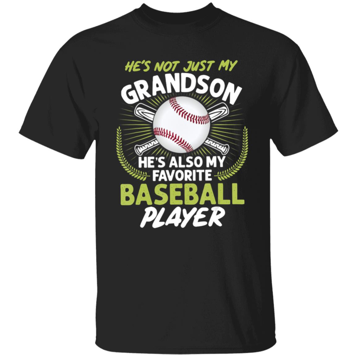 Hes Not Just My Grandson Hes Also My Favorite Baseball T-Shirt - Teechipus