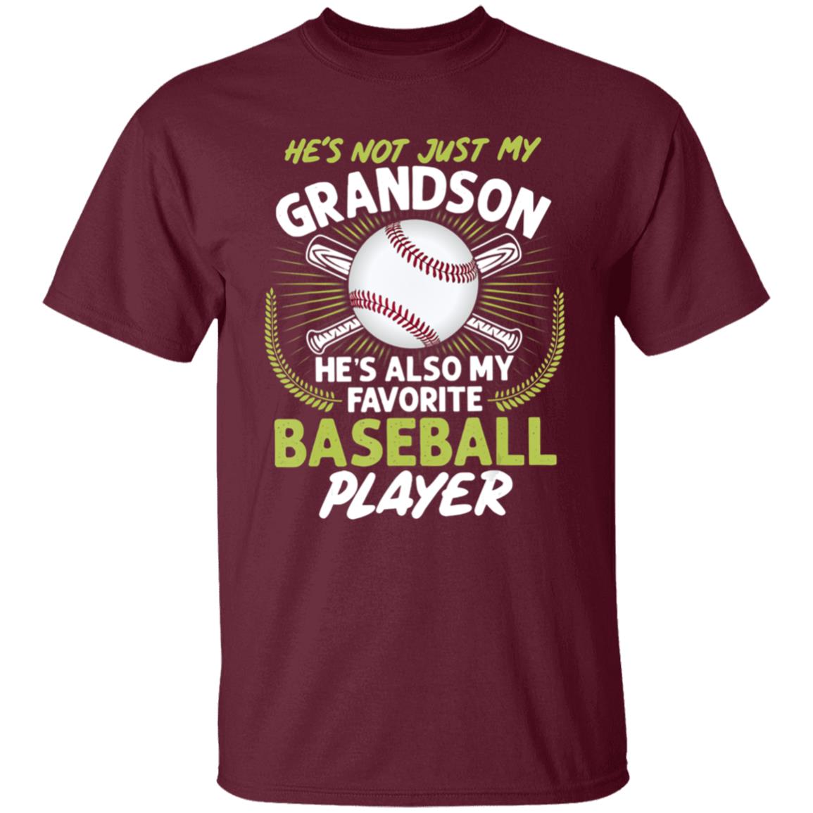 Hes Not Just My Grandson Hes Also My Favorite Baseball T-Shirt - Teechipus