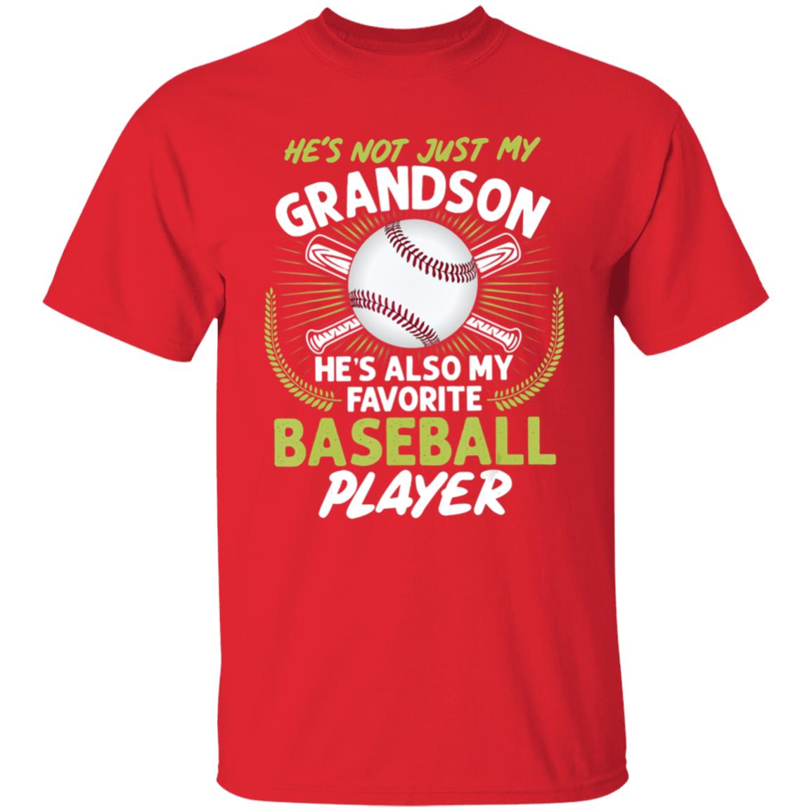 Hes Not Just My Grandson Hes Also My Favorite Baseball T-Shirt - Teechipus
