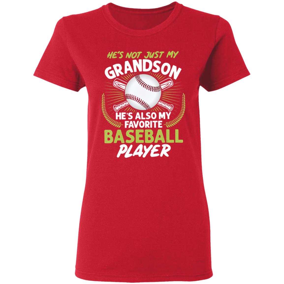 Hes Not Just My Grandson Hes Also My Favorite Baseball T-Shirt - Teechipus