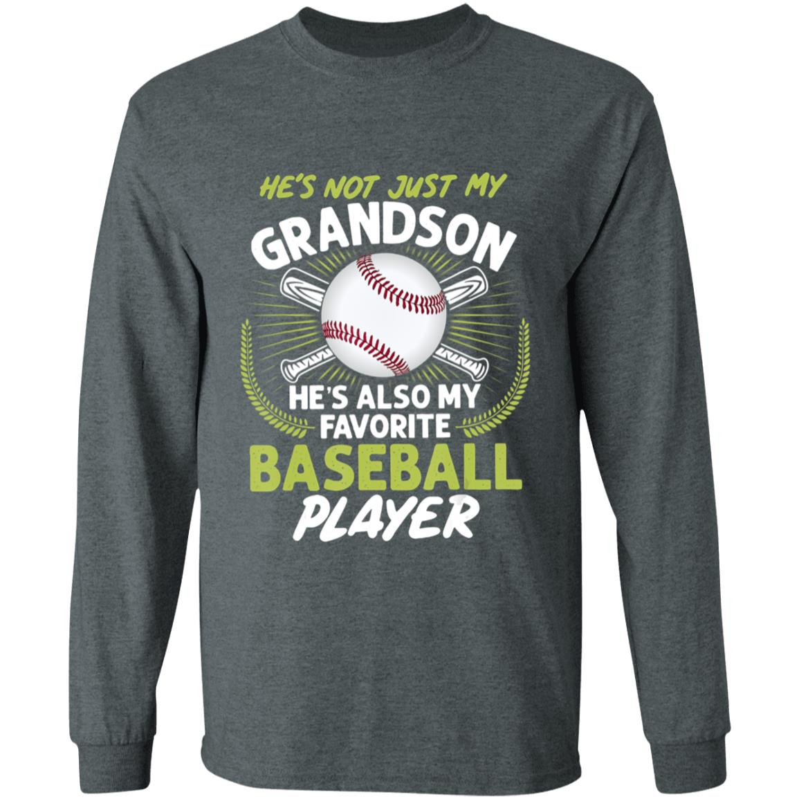 Hes Not Just My Grandson Hes Also My Favorite Baseball T-Shirt - Teechipus