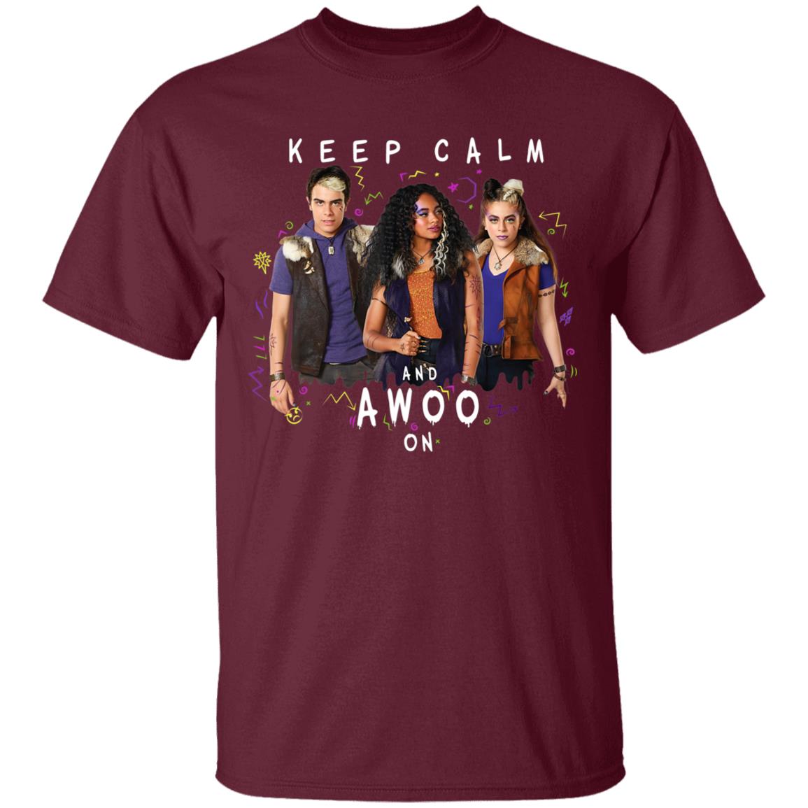 Disney channel zombies 2 keep calm and awoo on hoodie - Teechipus