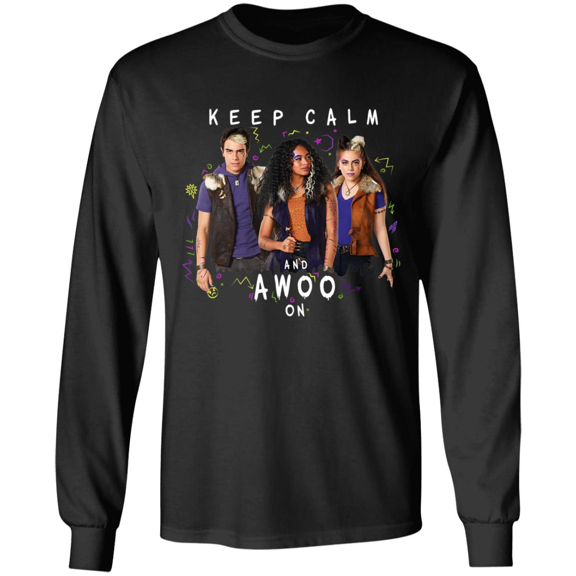 Disney channel zombies 2 keep calm and awoo on hoodie - Teechipus