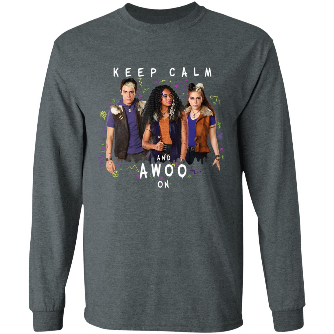 Disney channel zombies 2 keep calm and awoo on hoodie - Teechipus