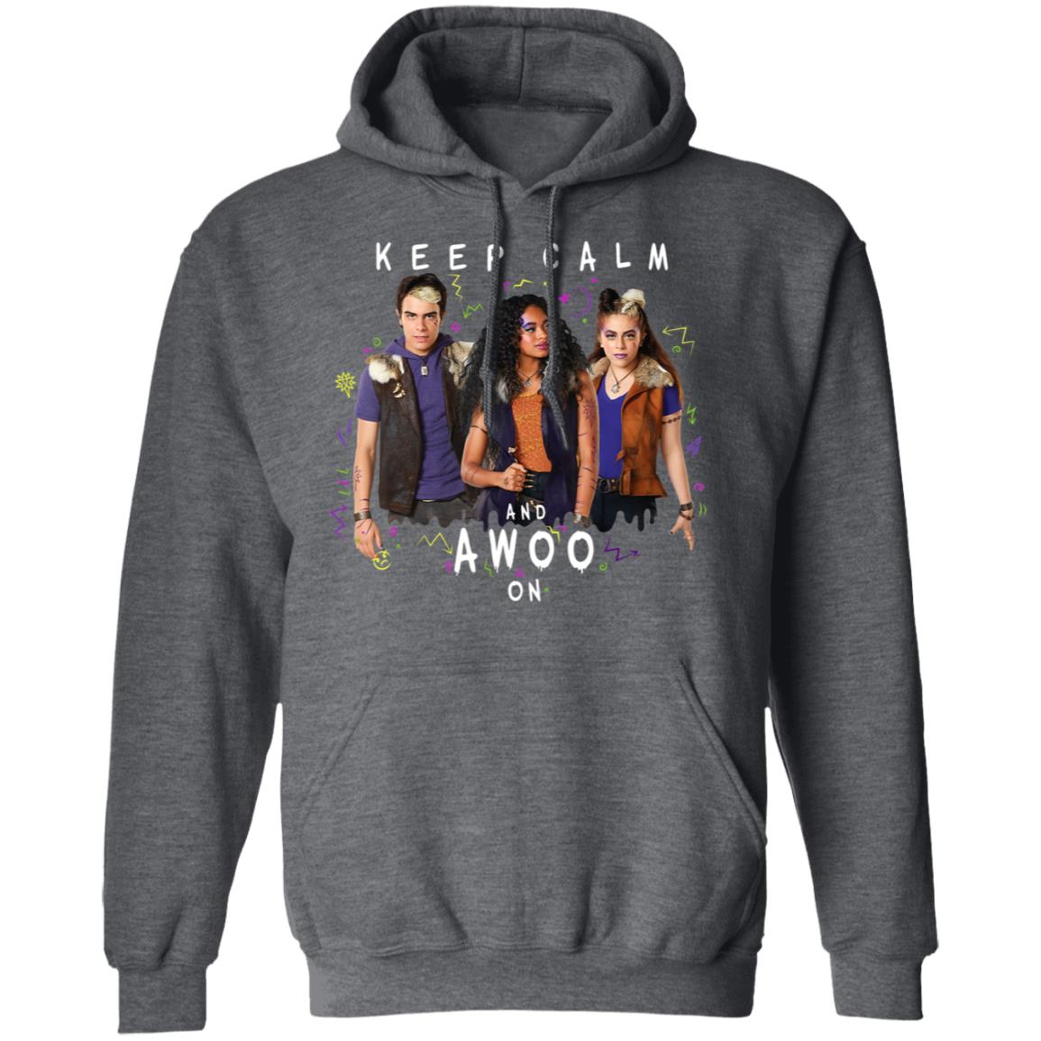 Disney channel zombies 2 keep calm and awoo on hoodie - Teechipus