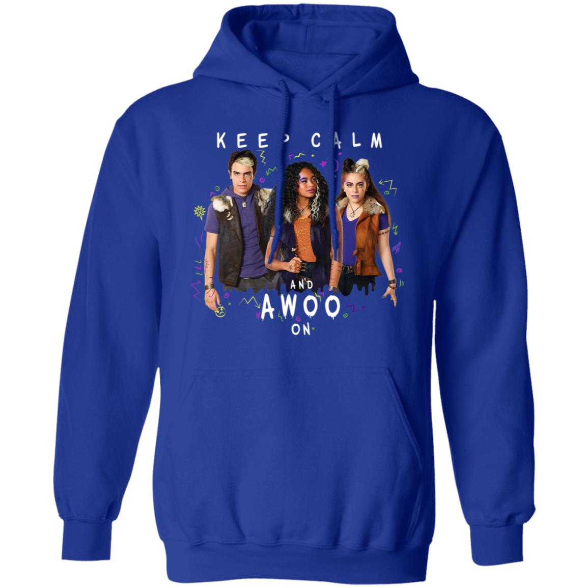 Disney channel zombies 2 keep calm and awoo on hoodie - Teechipus