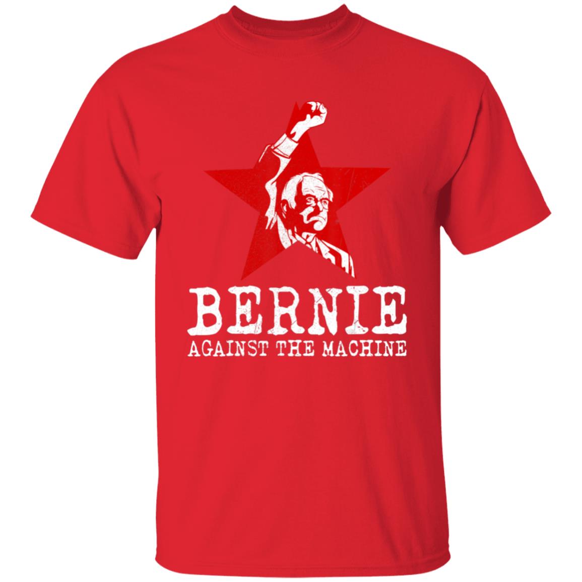 Bernie sanders against machine red star bernie 2020 t shirt - Teechipus
