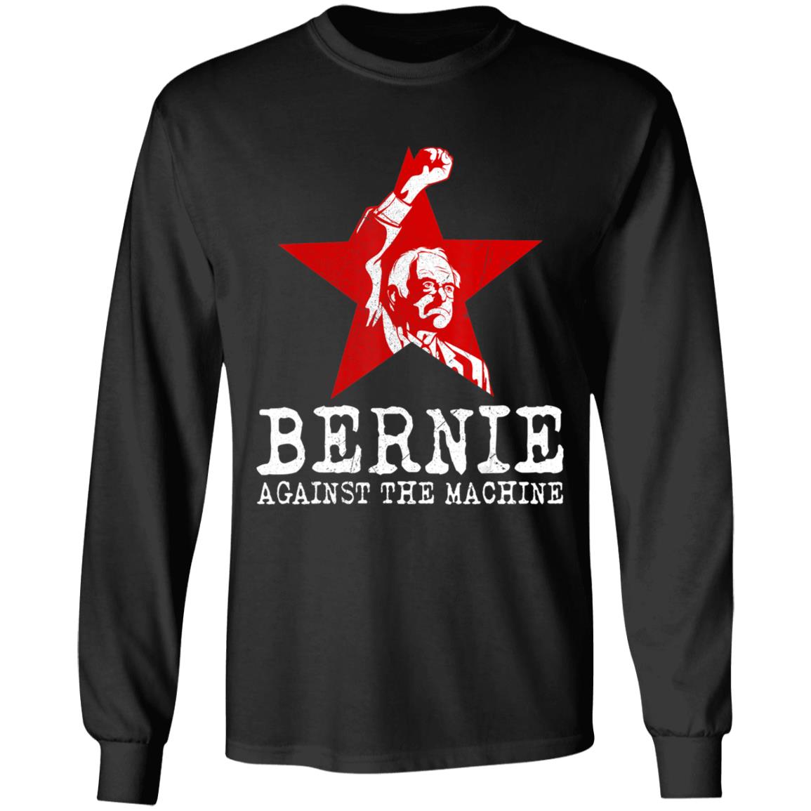 Bernie sanders against machine red star bernie 2020 t shirt - Teechipus