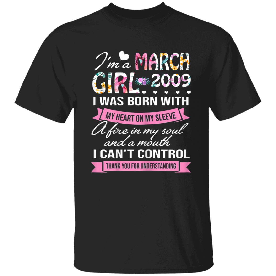Awesome since 2009 11th birthday im a march girl 2009 t shirt - Teechipus