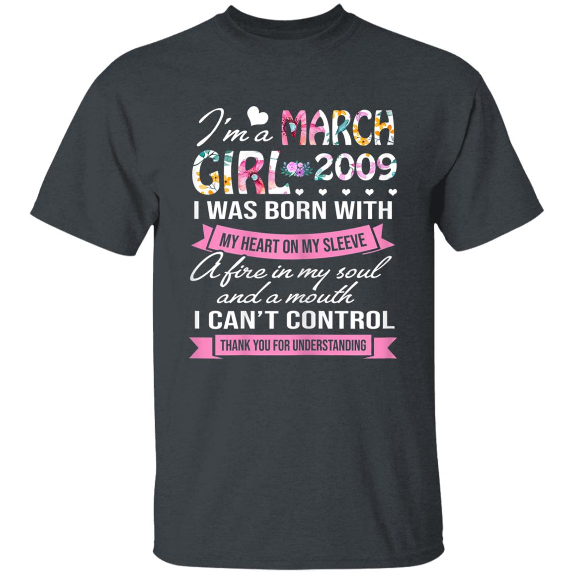 Awesome since 2009 11th birthday im a march girl 2009 t shirt - Teechipus