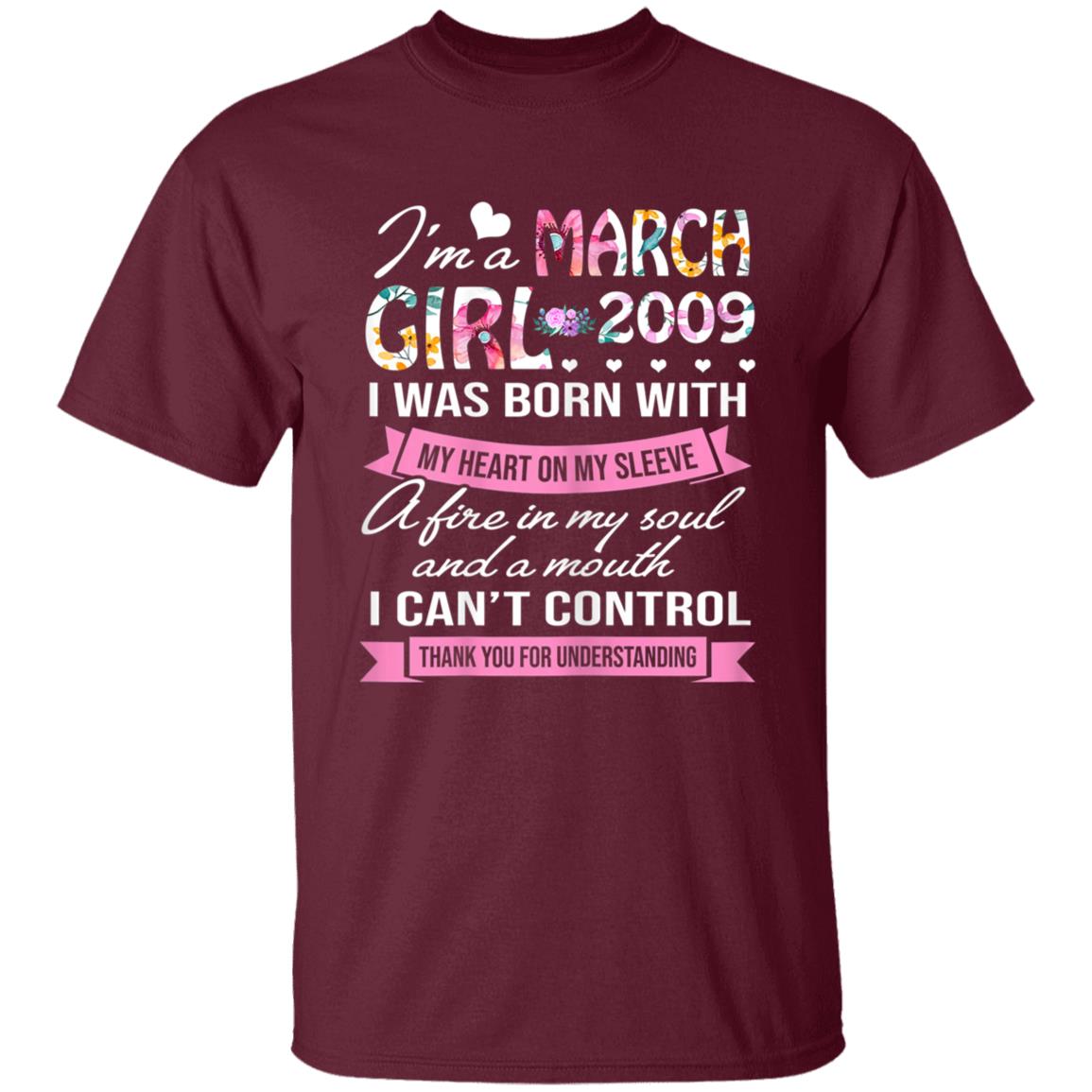 Awesome since 2009 11th birthday im a march girl 2009 t shirt - Teechipus