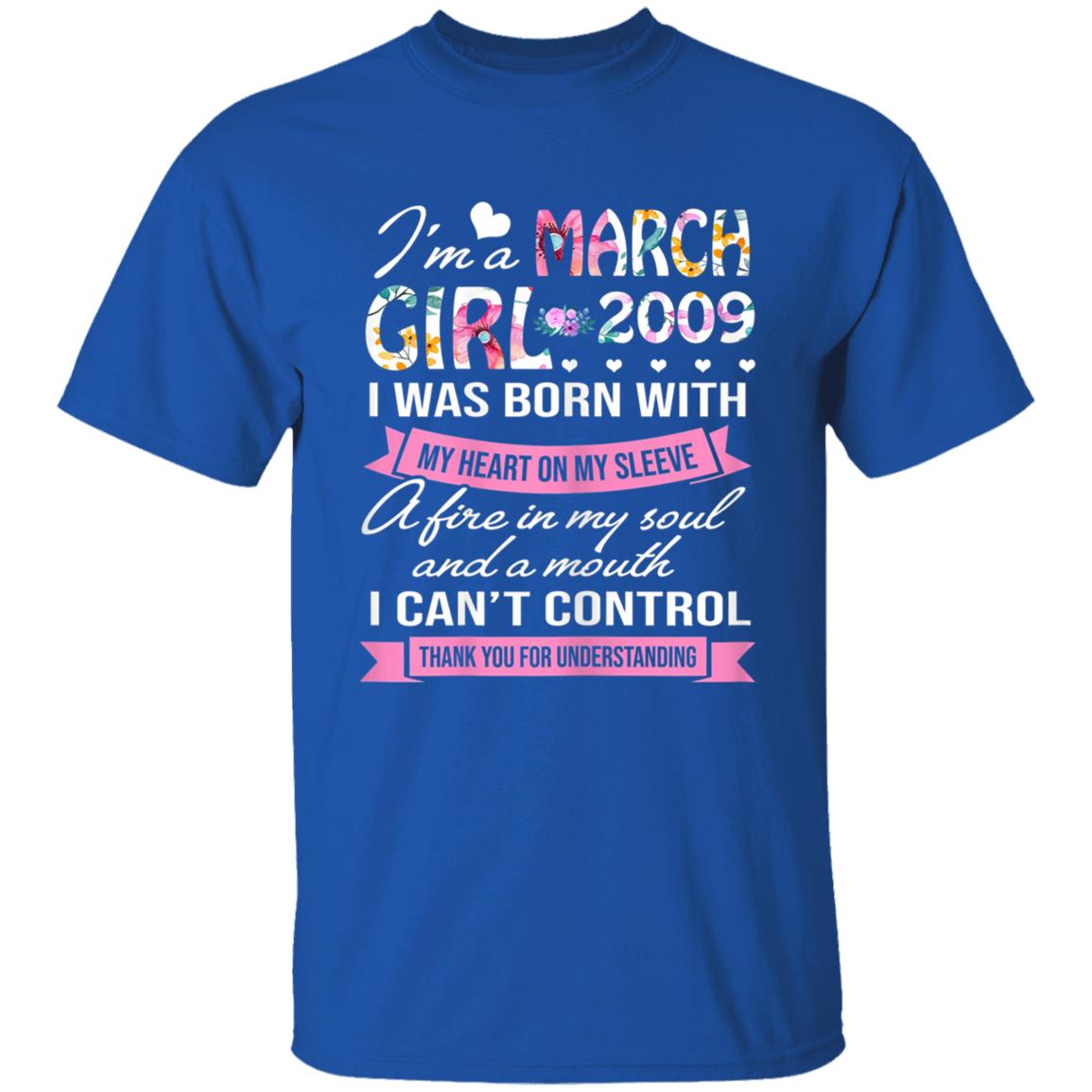 Awesome since 2009 11th birthday im a march girl 2009 t shirt - Teechipus