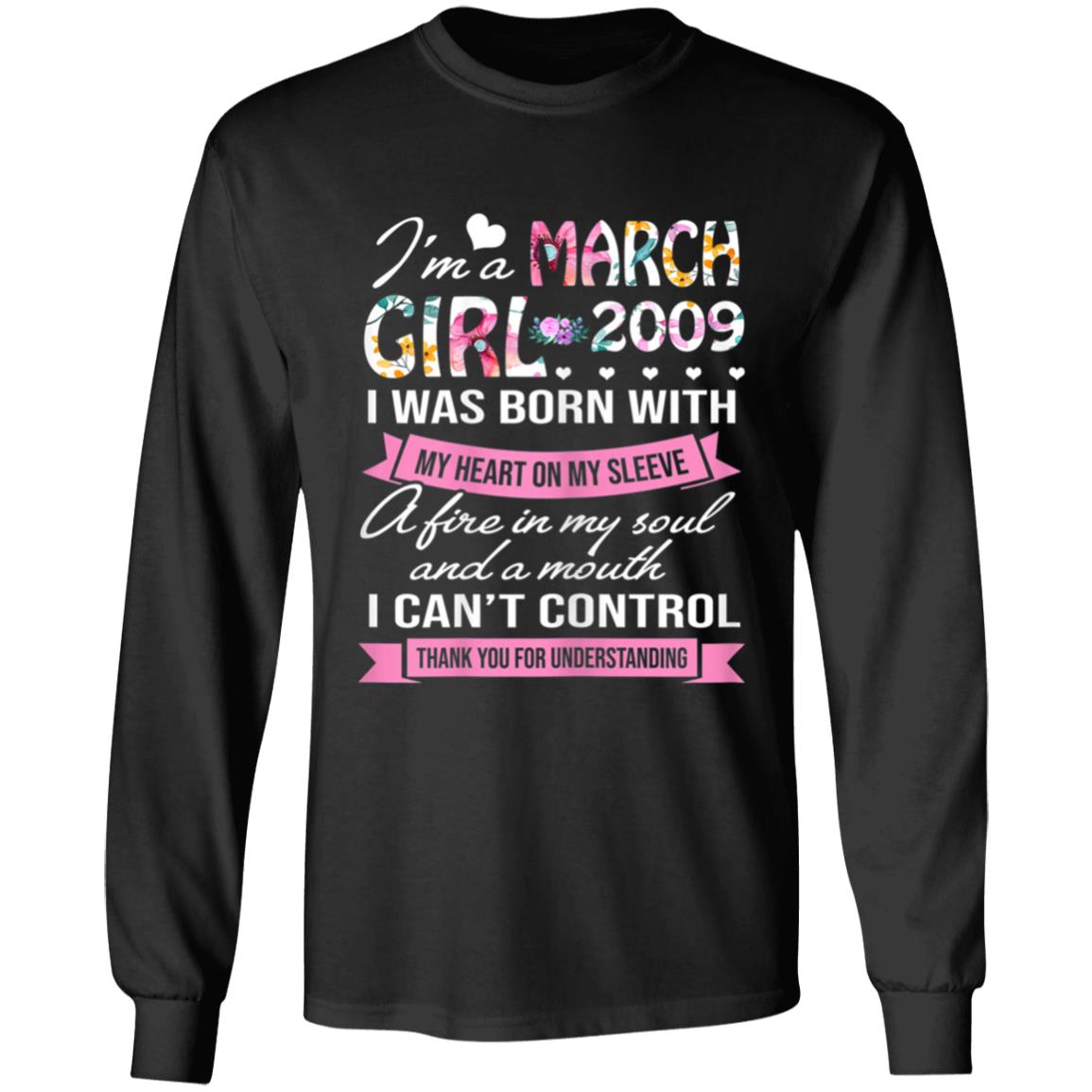 Awesome since 2009 11th birthday im a march girl 2009 t shirt - Teechipus