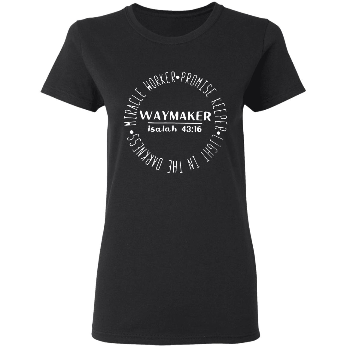Miracle Worker Promise Keeper Waymaker Gift T-Shirt - Teechipus