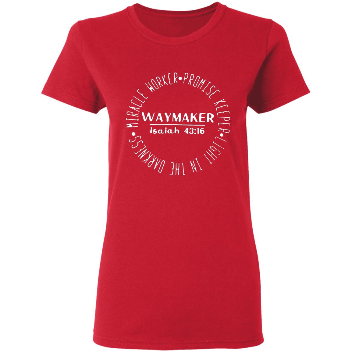 Miracle Worker Promise Keeper Waymaker Gift T-Shirt - Teechipus