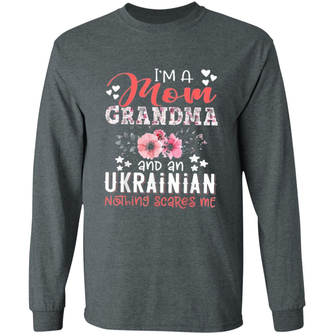 Im Mom Grandma Ukrainian Nothing Scares Me T Shirt - Teechipus
