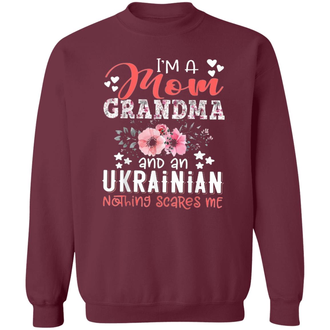 Im Mom Grandma Ukrainian Nothing Scares Me T Shirt - Teechipus