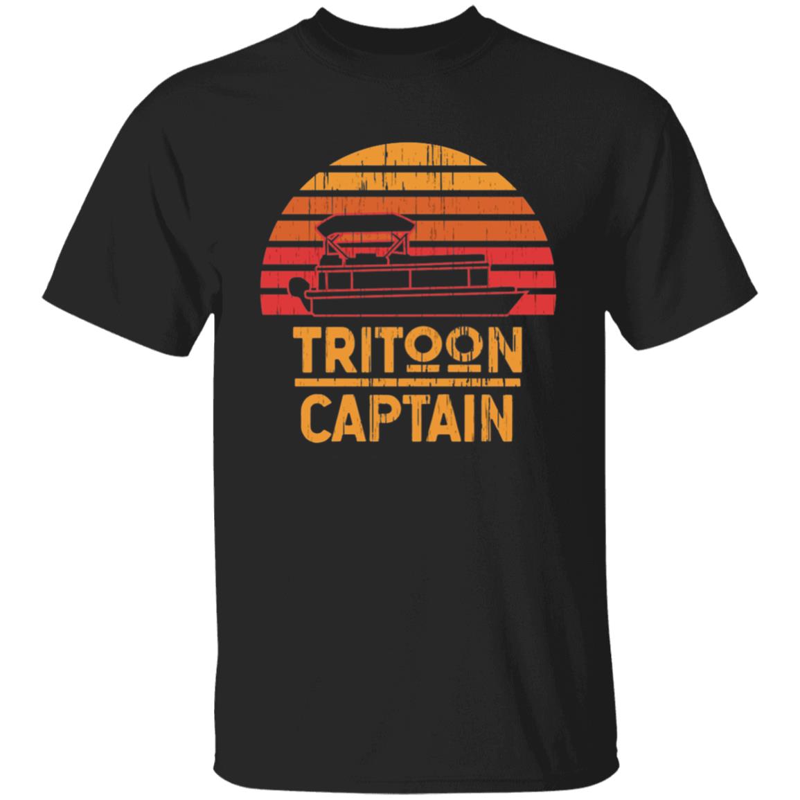 Tritoon Captain Pontoon Captain Tri-Toon Coming T Shirt - Teechipus