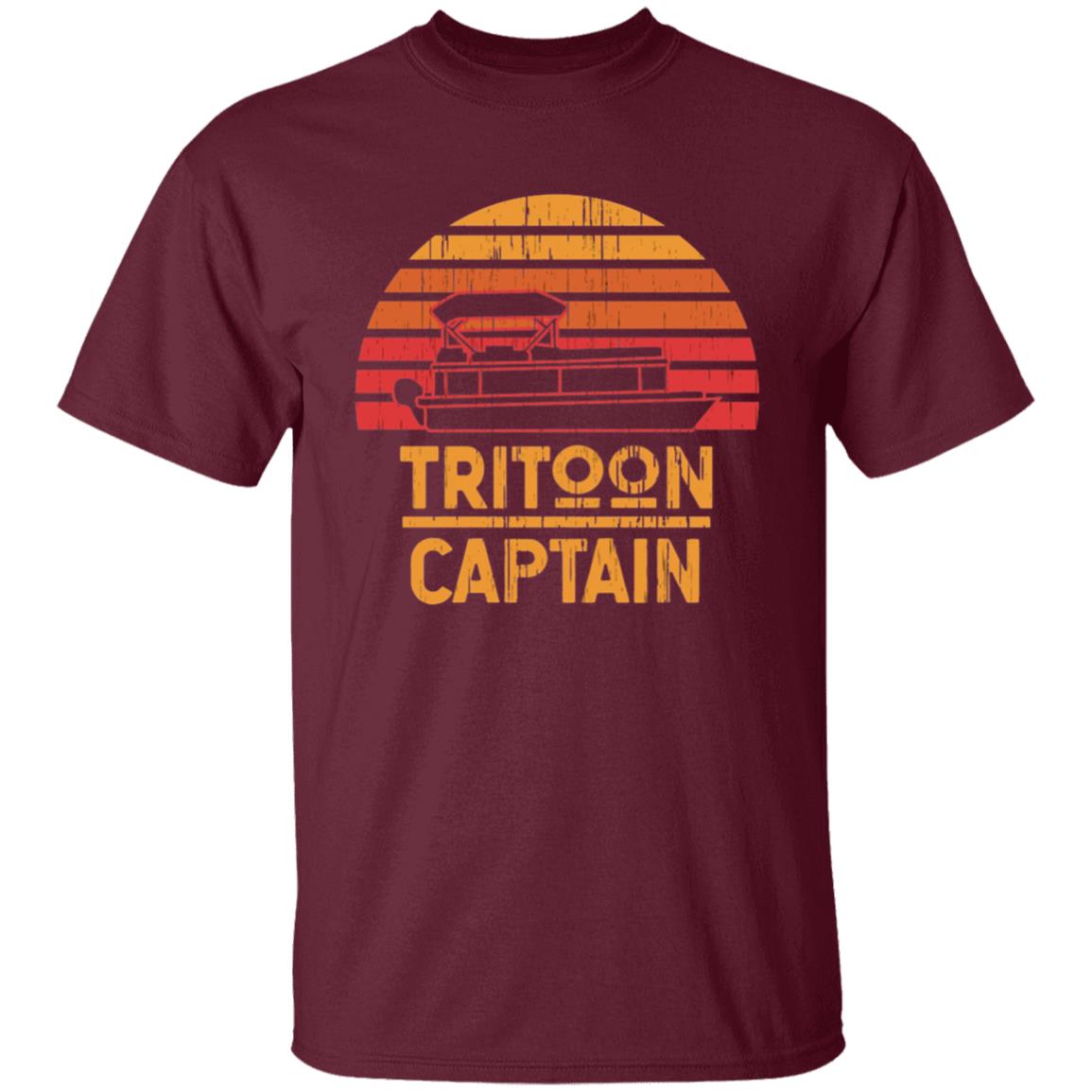 Tritoon Captain Pontoon Captain Tri-Toon Coming T Shirt - Teechipus