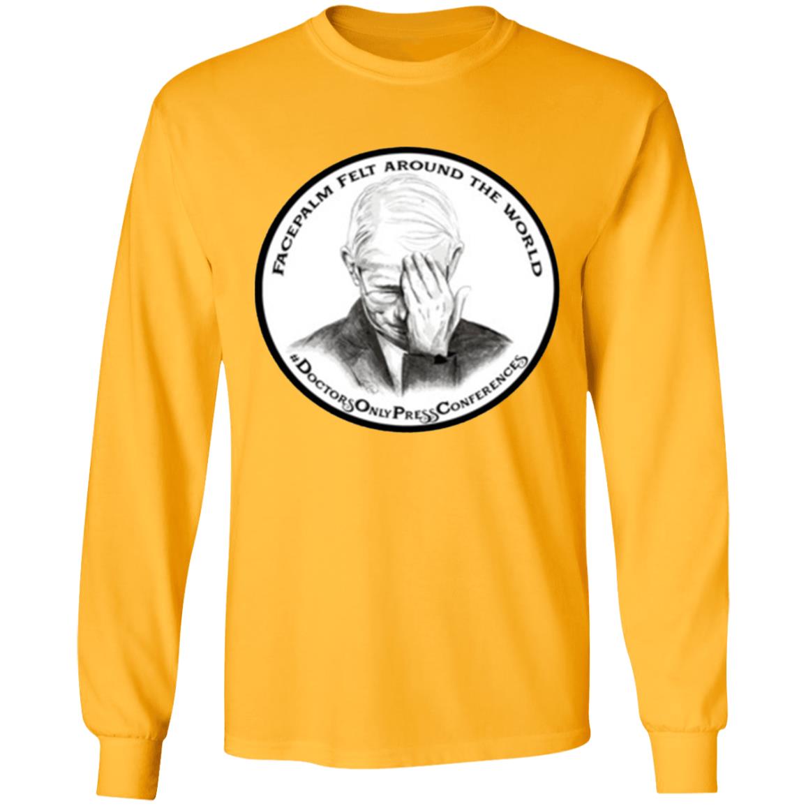 JON LION DR FAUCI FACEPALM FELT AROUND THE WORLD T-SHIRT - Teechipus