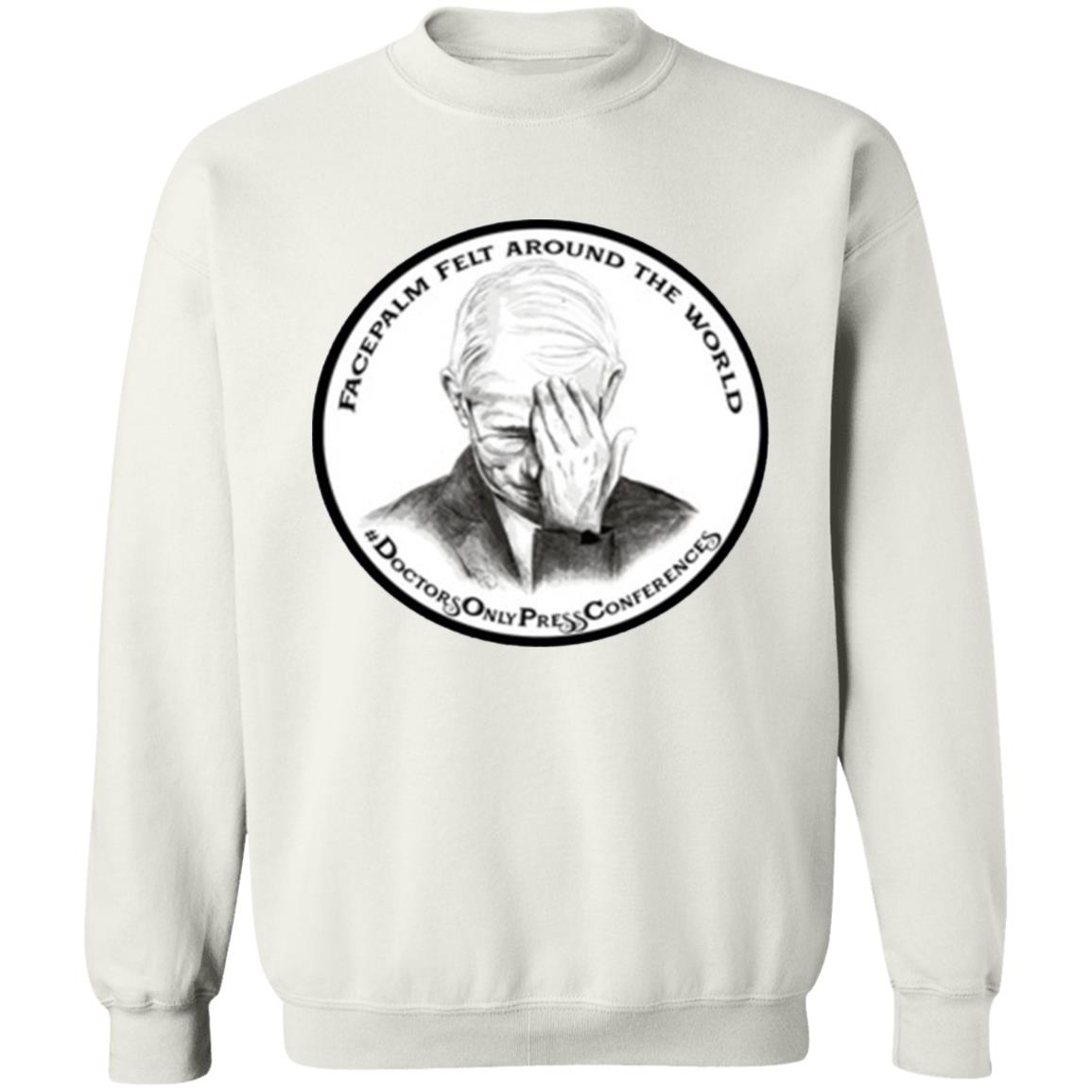 JON LION DR FAUCI FACEPALM FELT AROUND THE WORLD T-SHIRT - Teechipus