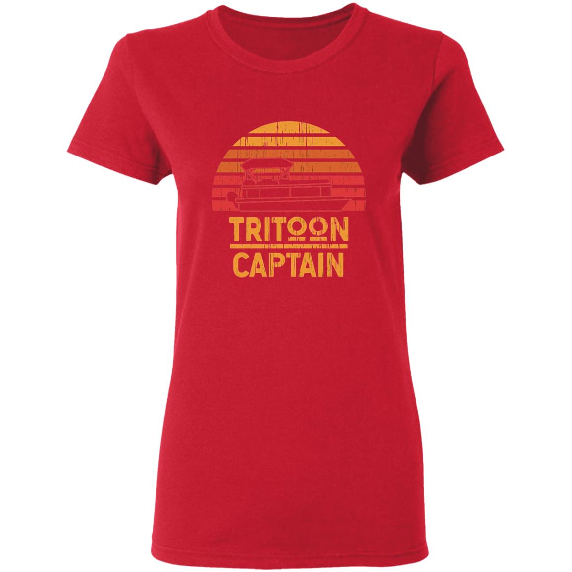 Tritoon Captain Pontoon Captain Tri-Toon Coming T Shirt - Teechipus