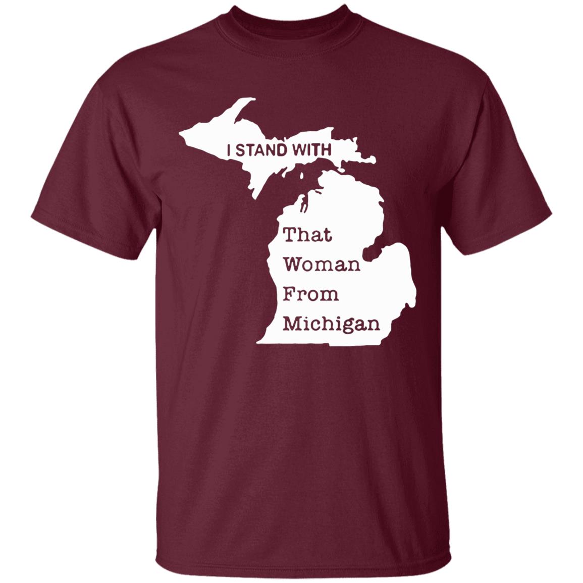 I stand with that woman from michigan shirt black 2020 T-Shirts clothing plus size - Teechipus