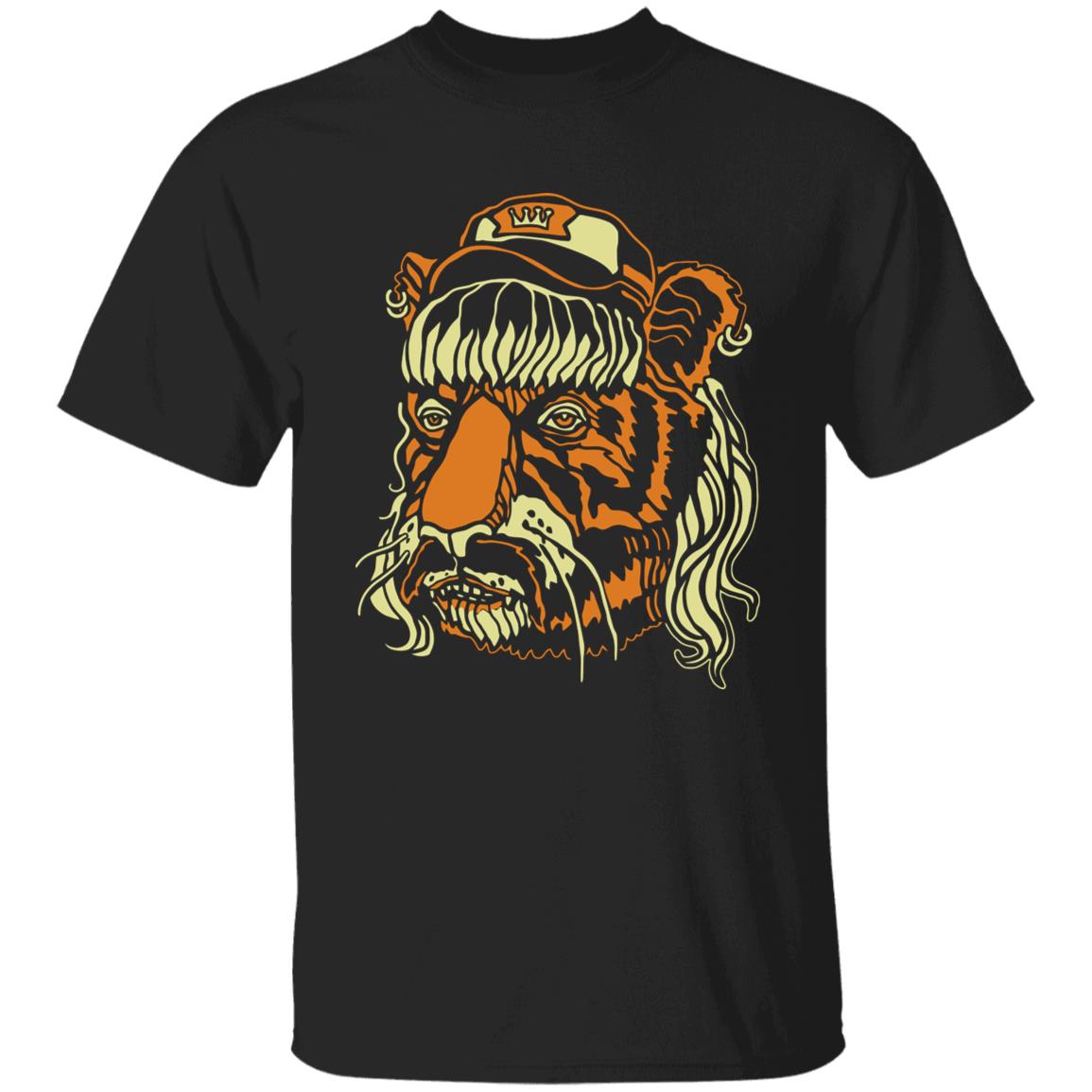 Tiger Man T Shirt black - Teechipus